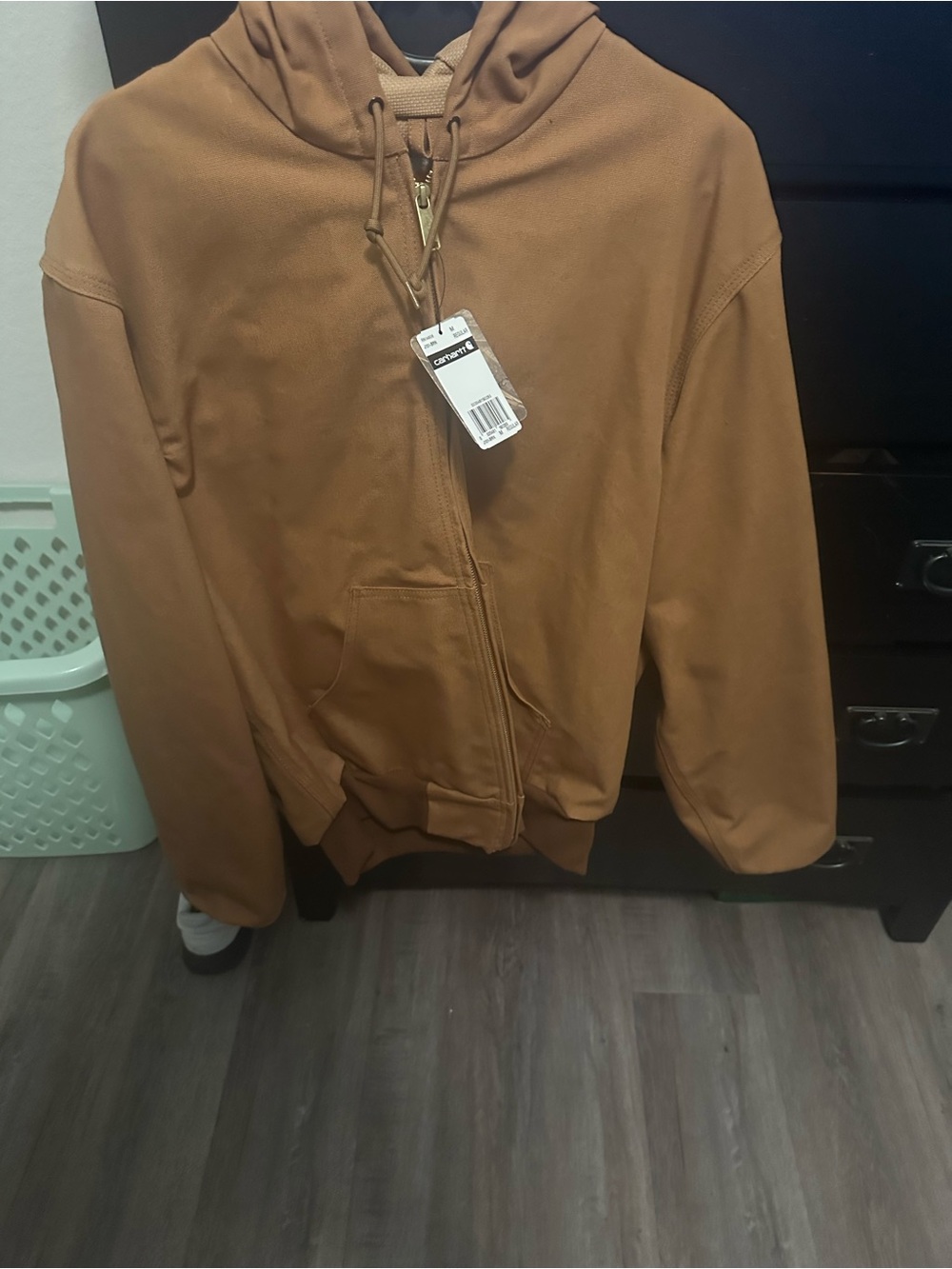Carhartt Men's Zip Hoodie in Caramel Brown